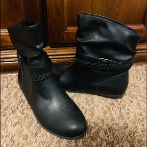 Black ankle boots